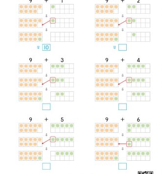 1-2-4 01 10이 넘는 더하기 - 앞의 수를 10 만들기(반구체물) 문제_1