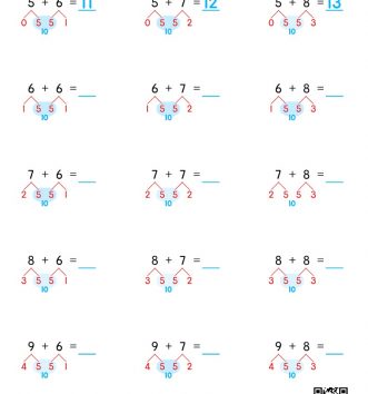 1-2-4 06 10이 넘는 더하기 - 5와 5로 10 만들기 문제_2