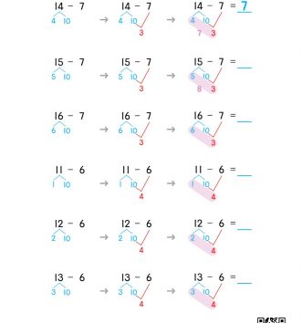 1-2-4 08 십몇에서 빼기 - 10에서 빼기 문제_4