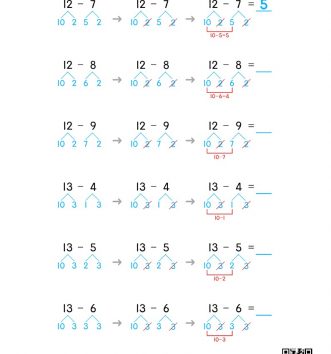 1-2-4 10 십몇에서 빼기 - 나눠서 빼기 문제_3