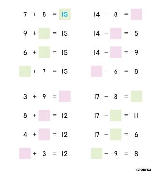 1-2-4 15 빈칸에 알맞은 수 찾기 문제_1