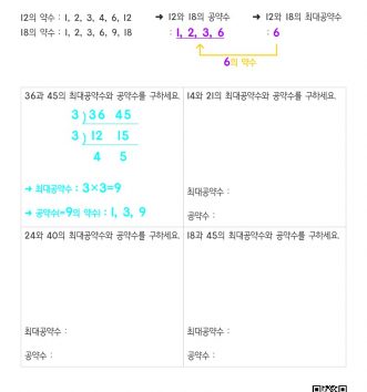 5-1-2-약수와-배수-11-공약수와-최대공약수의-관계-C-문제