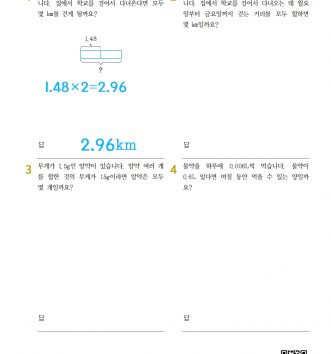 5-2-4 소수의 곱셈 16 문장제 - 초급 D 문제