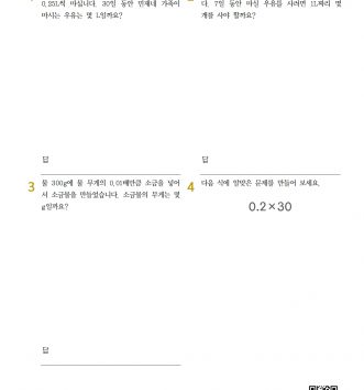 5-2-4 소수의 곱셈 17 문장제 - 중급 C 문제
