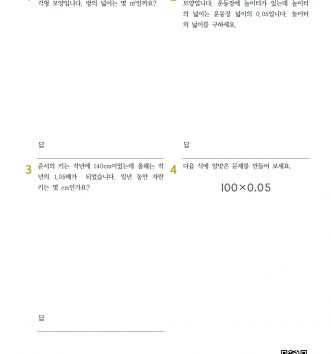 5-2-4 소수의 곱셈 17 문장제 - 중급 D 문제