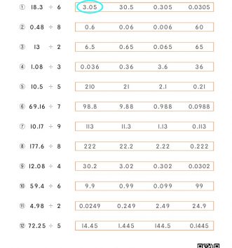 6-1-3-소수의-나눗셈-07-몫을-어림하기-C-문제