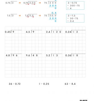 6-2-2 소수의 나눗셈 03 자연수÷소수 D 문제