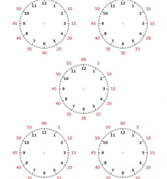 7 시각 읽기(시계 그림) A